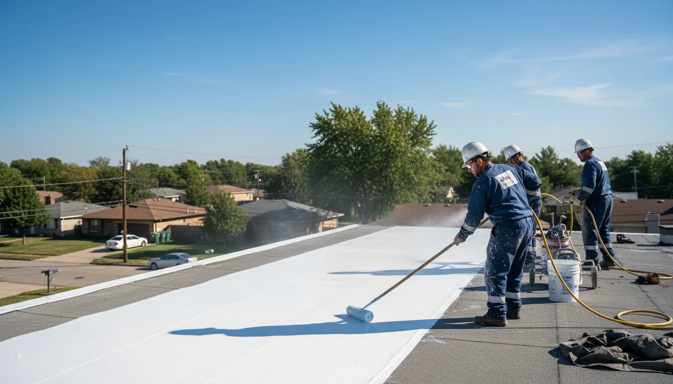 Commercial roof coating in Avery, TX near me